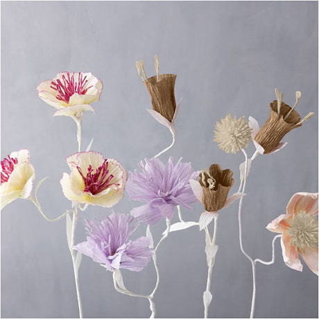 Crepe Paper 25x60cm - Natural Colours (8 Sheets)