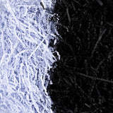 Crinkle Paper L:25-30cm W:3mm - Black &White 2x50g
