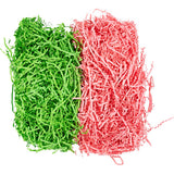 Crinkle Paper L:25-30cm W:3mm - Dark Green Pink 2x50g