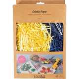 Crinkle Paper L:25-30cm W:3mm - Dark Blue Yellow 2x50g