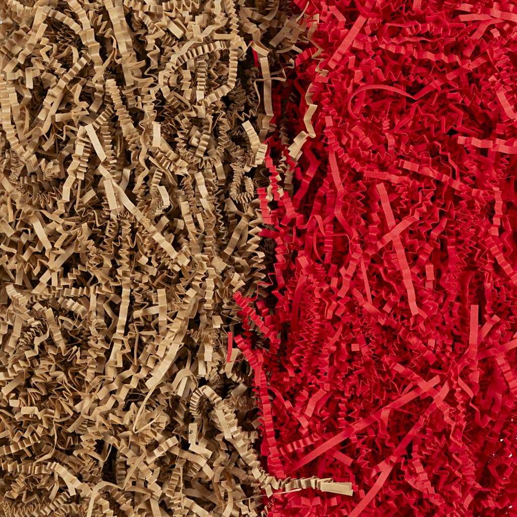 Crinkle Paper L:25-30cm W:3mm - Brown Red 2x50g