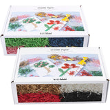 Crinkle Paper L:25-30cm W:3mm - Assorted Colours (8x50g)