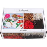 Crinkle Paper 25-30cm - Black Brown Red White (4x50g)