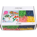 Crinkle Paper L:25-30cm W:3mm - Blue Dark Green Pink Yellow (4x50g)