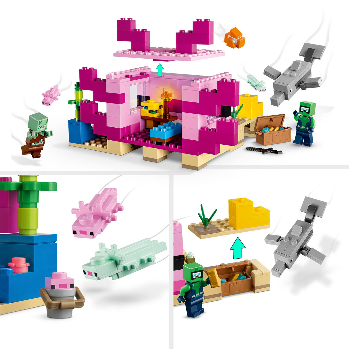 Lego Minecraft The Axolotl House