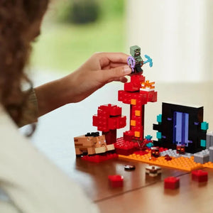 Lego Minecraft The Nether Portal Ambush Set 