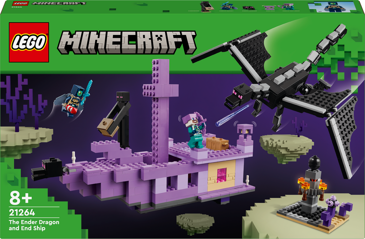Lego Minecraft The Ender Dragon and End Ship