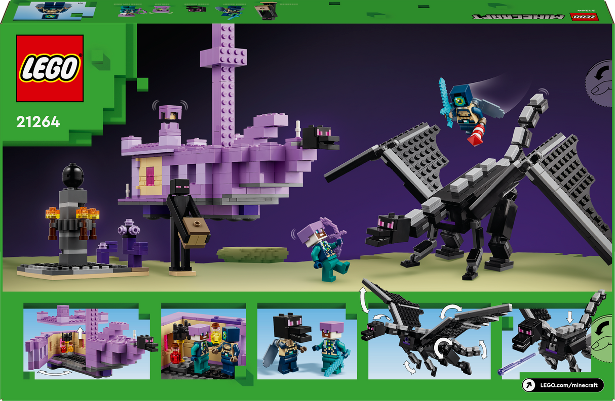 Lego Minecraft The Ender Dragon and End Ship