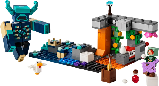 Lego Minecraft - The Warden Encounter