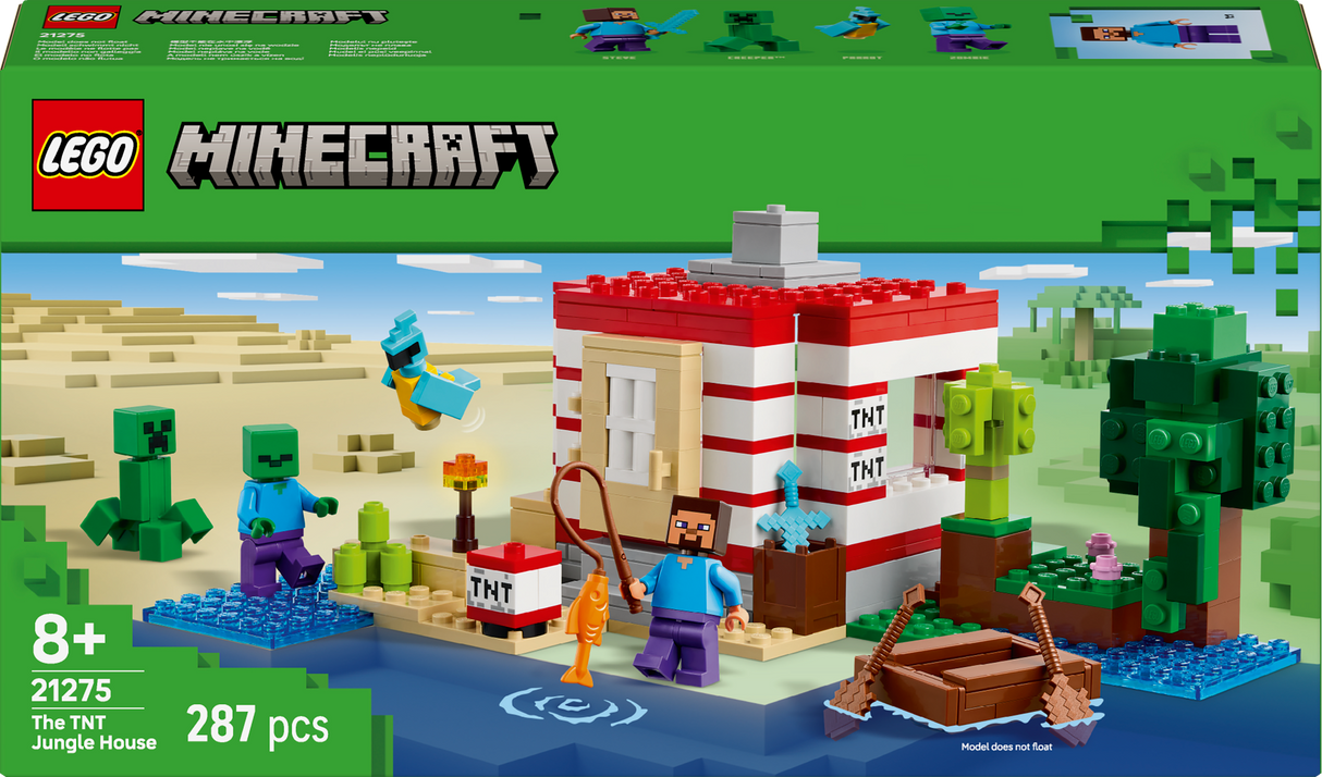 Lego Minecraft - The TNT Jungle House