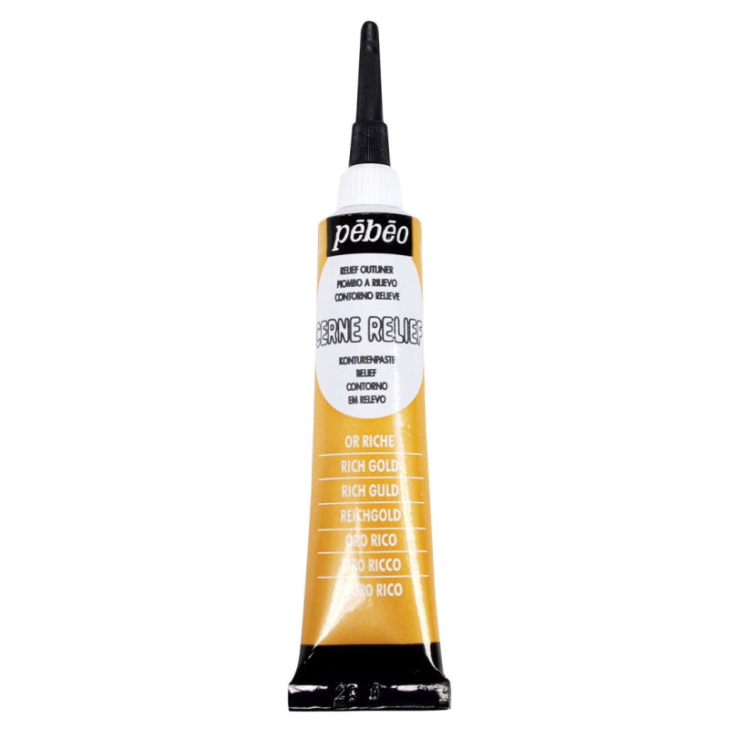 Pebeo Cerne Relief 20ml - Rich Gold