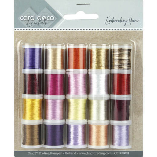 Card Deco Essentials - Embroidery Yarn Mix 01