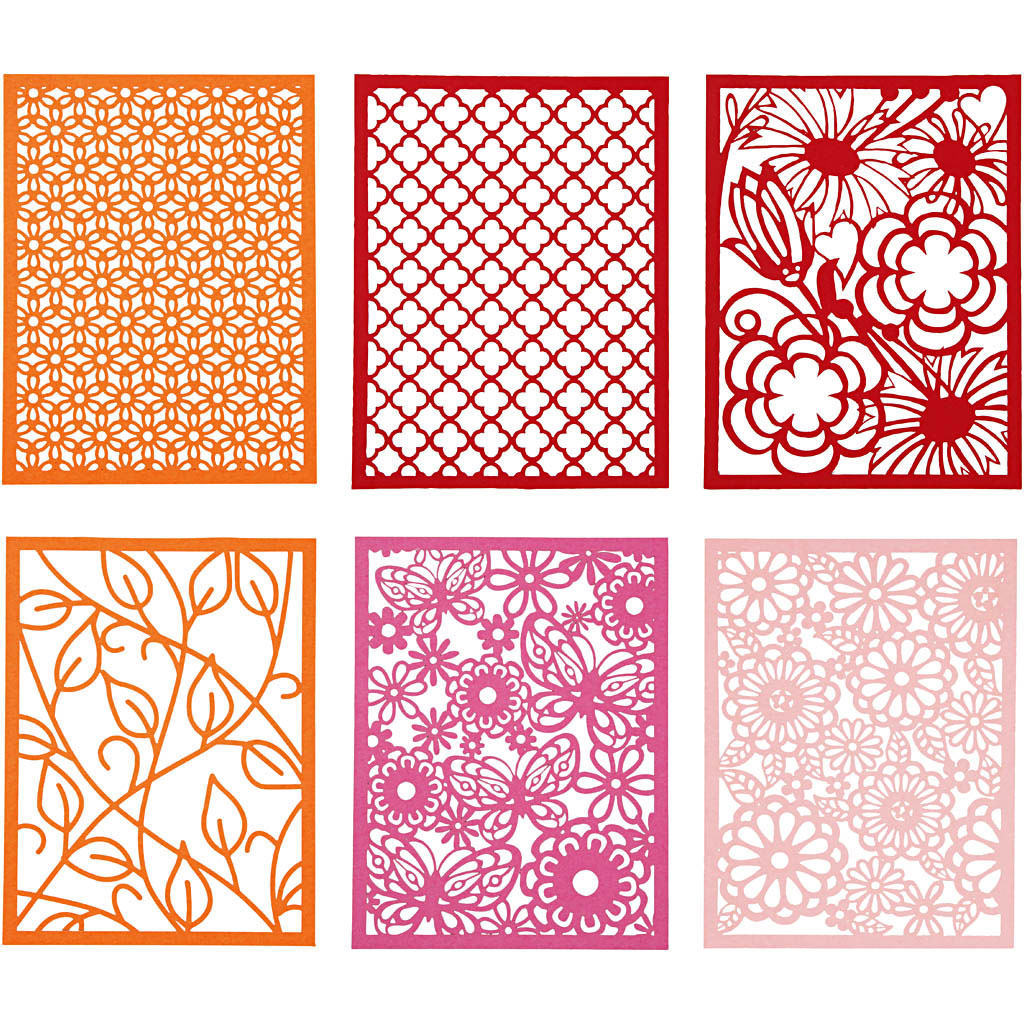 Pad with Cardboard Lace Patterns