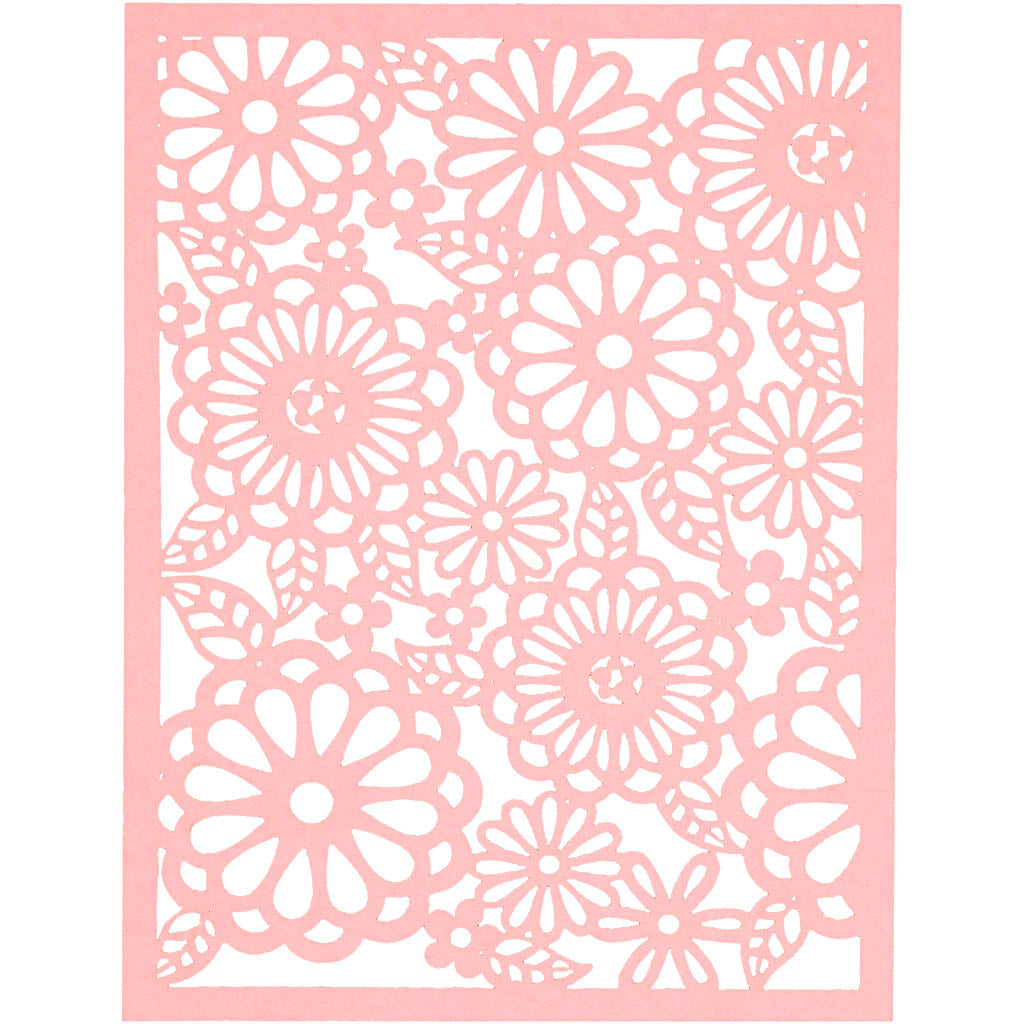 Pad with Cardboard Lace Patterns