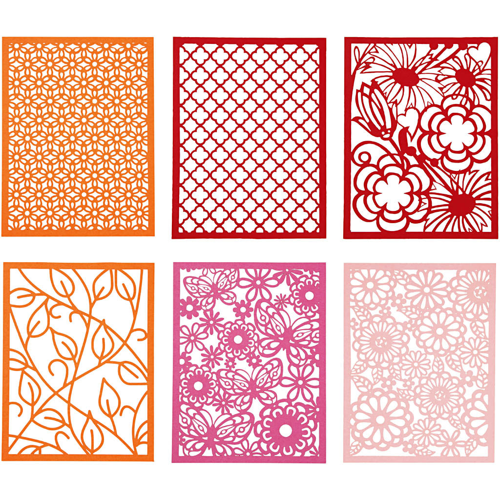 Pad with Cardboard Lace Patterns