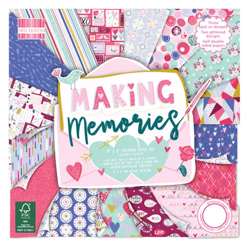 First Edition 8" x 8" Paper Pad - Making Memories