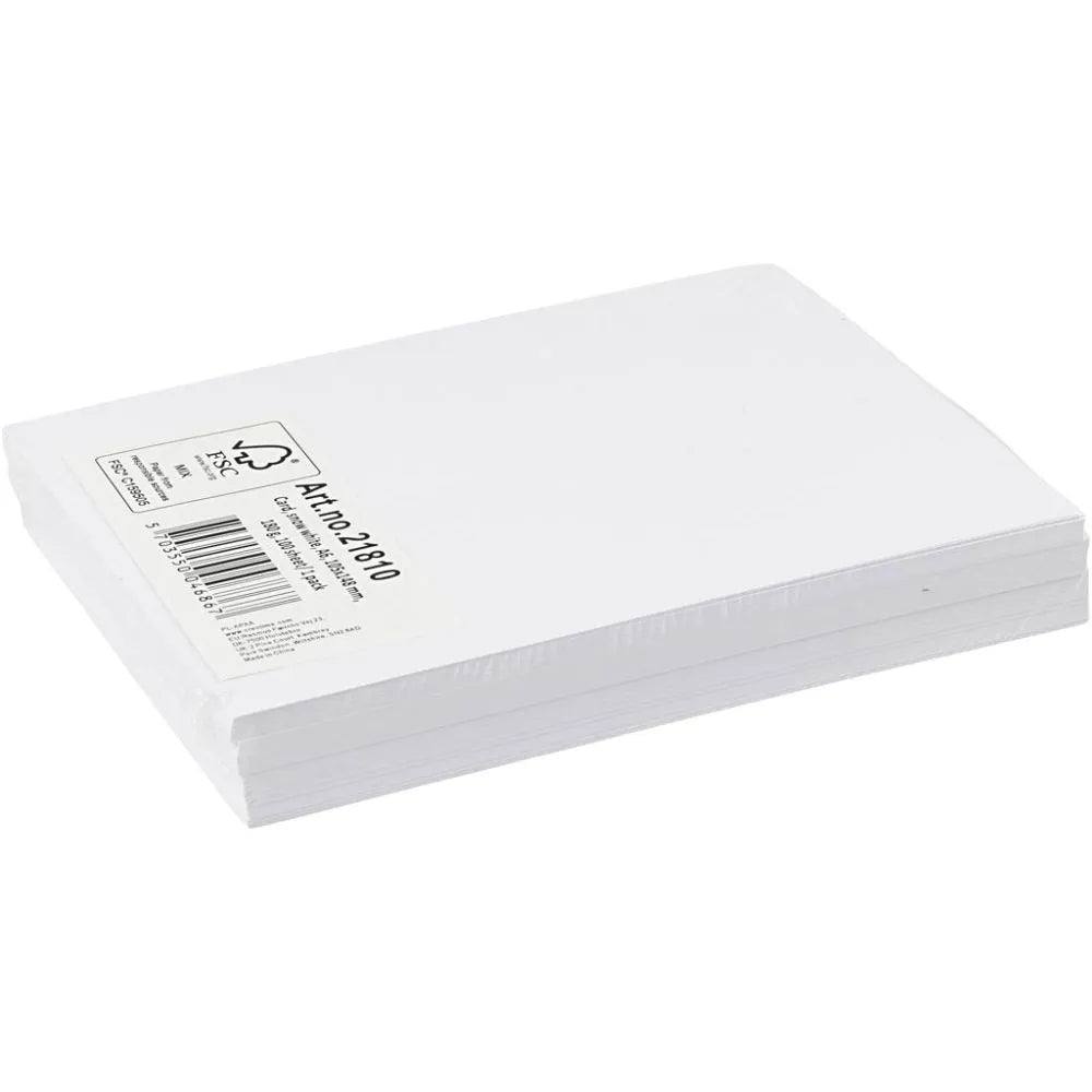 Card A6 180g - White (100 Sheets)