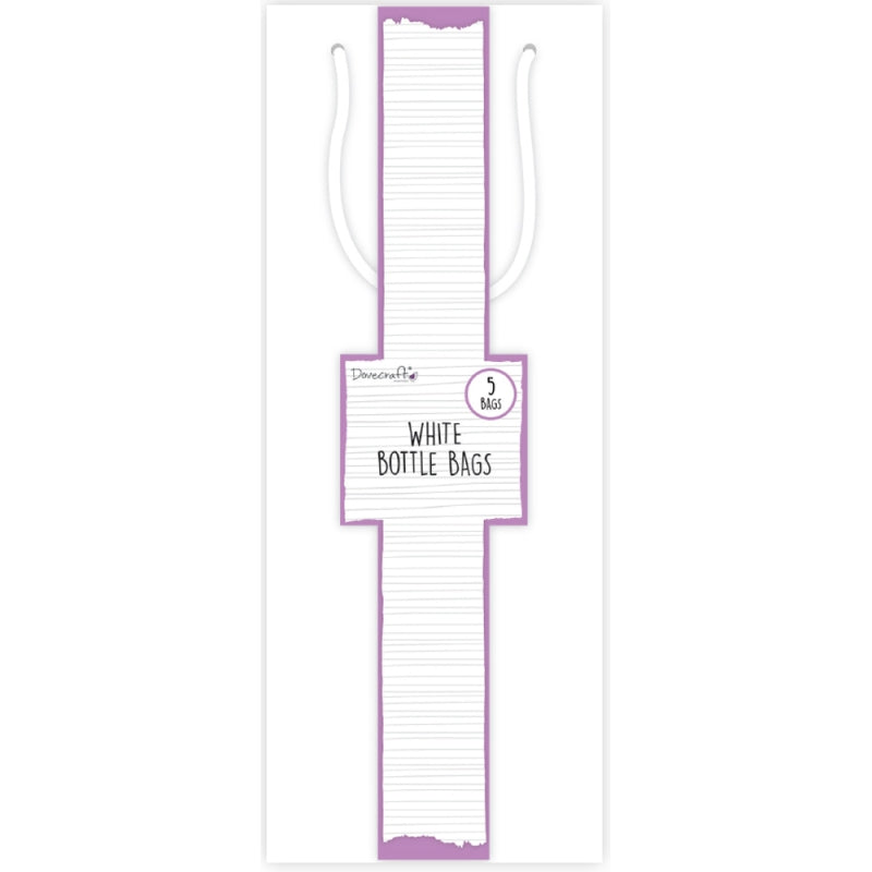 Dovecraft Essentials White Bottle Bags