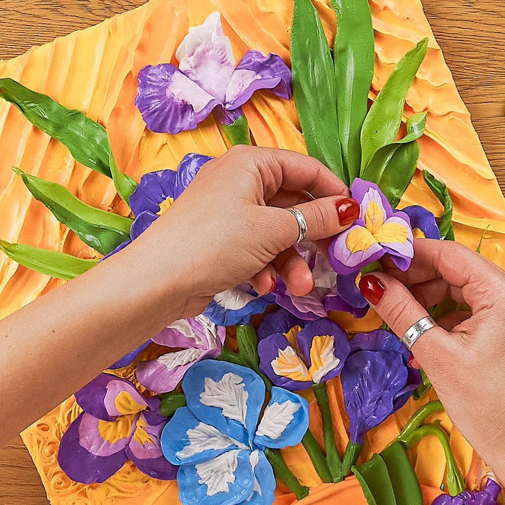OKTO DIY 3D Clay Painting Creative Set - Irises