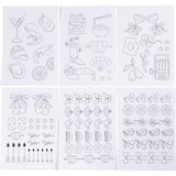 Stitch and Rinse Away Sheet - Decorative Designs A5 sheet 1485x210mm (6 Sheets)