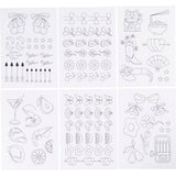Stitch and Rinse Away Sheet - Decorative Designs A5 sheet 1485x210mm (6 Sheets)