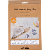 Stitch and Rinse Away Sheet - Decorative Designs A5 sheet 1485x210mm (6 Sheets)