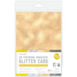 Dovecraft A5 Premium Adhesive Glitter Card - Metallics (12 Sheets)