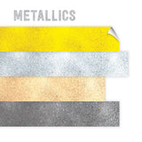 Dovecraft A5 Premium Adhesive Glitter Card - Metallics (12 Sheets)