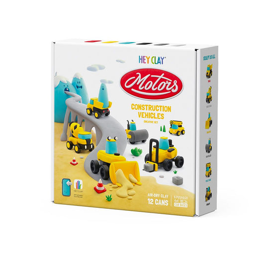 Hey Clay - Construction Vehicles Set (12 Cans)