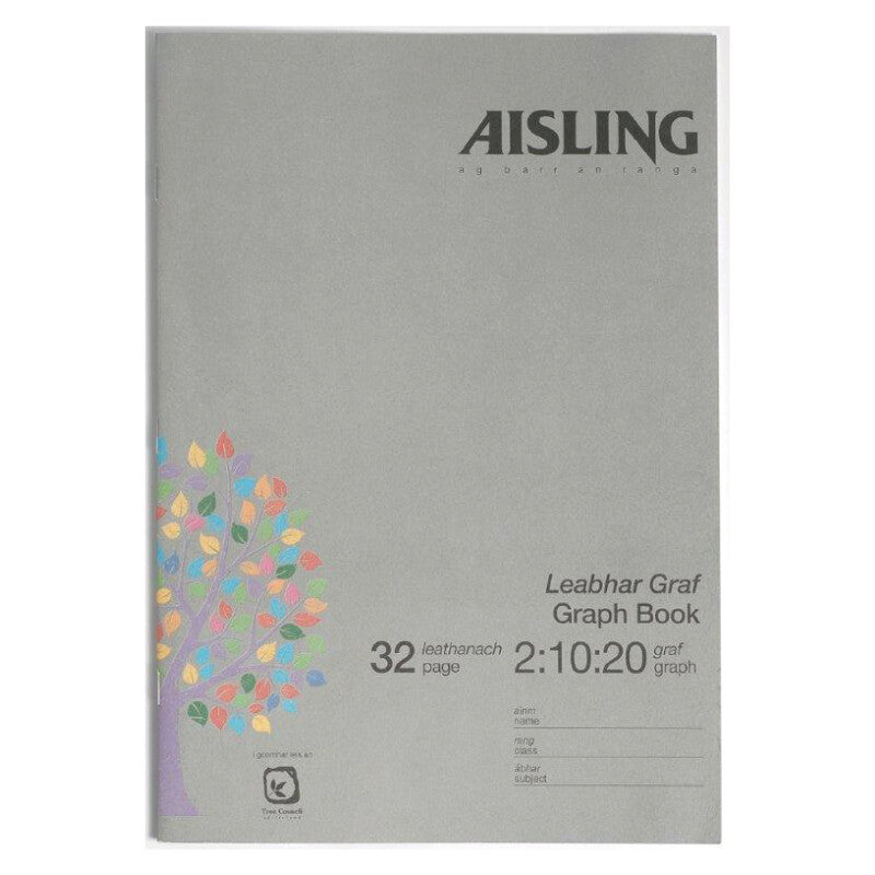 AISLING A4 GRAPH BOOK SINGLE