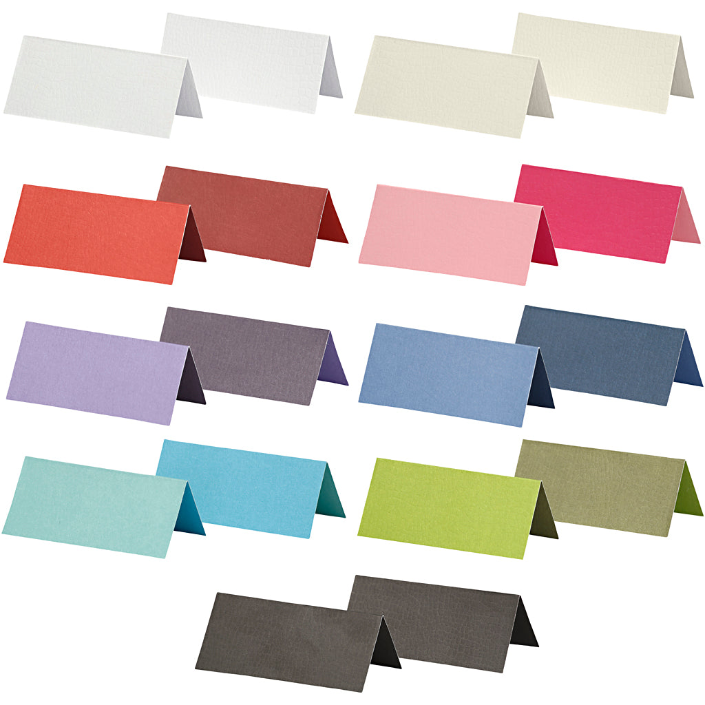 Mini Table Card Size Table Place Cards Size 9x4cm 250g - Assorted Colours (Pack of 30) – Art ...