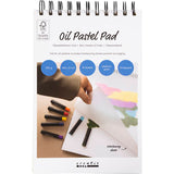 Oil Pastels Pad A5 sheet 148x210mm 300g - White (15 Sheets)