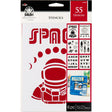FolkArt Stencil 6" x 7.75" - Space Theme Value Pack