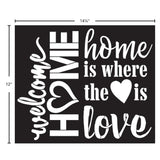 FA Stencil Sign Making 12" x 14.25" - Welcome Home