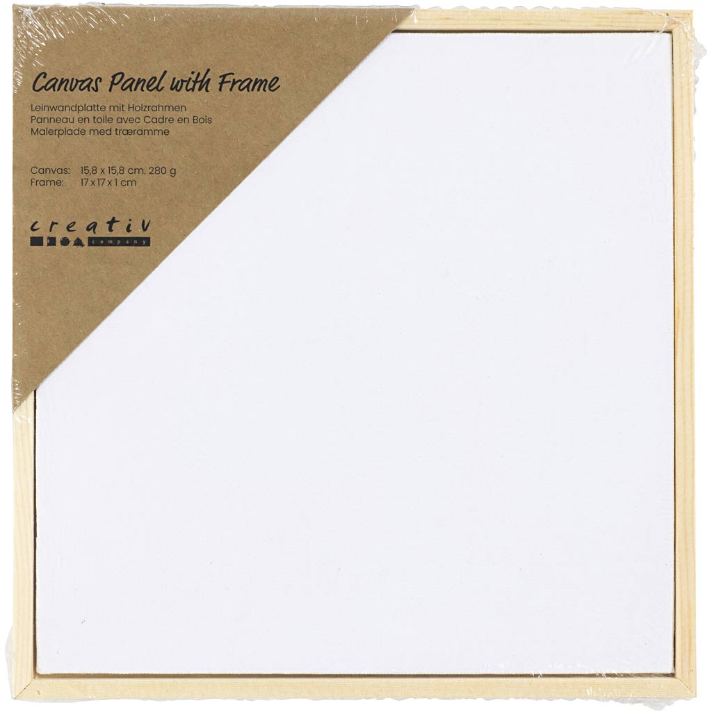 Canvas panel with frame
