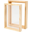 Paper making double frame mould
