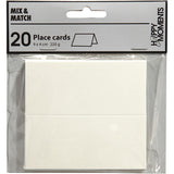 Place Cards 9x4cm - White (20 Pack)