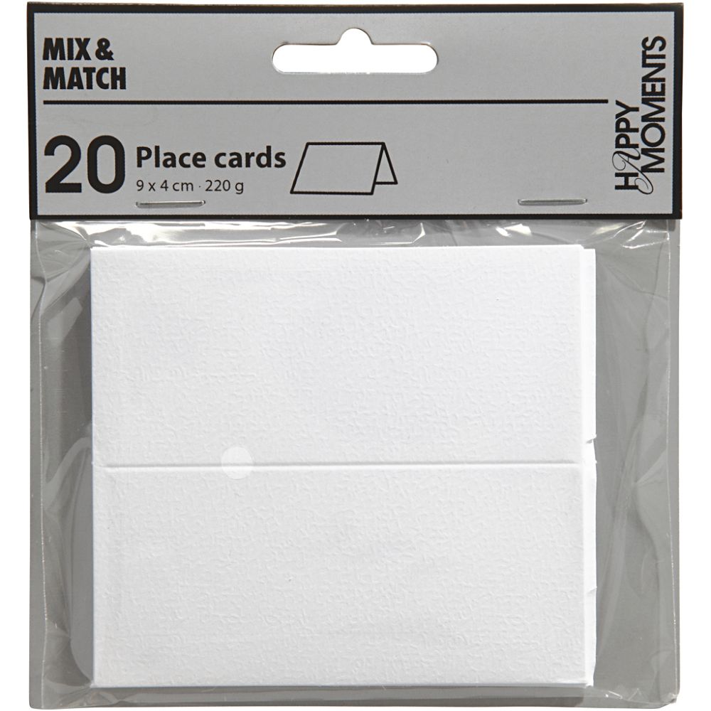 Place Cards 9x4cm - Ivory (20 Pack)