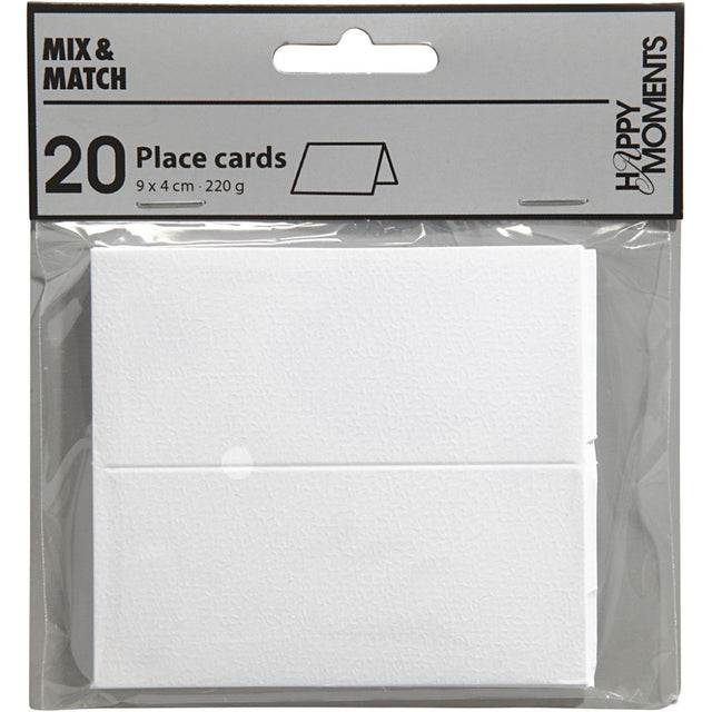 Place Cards 9x4cm - Ivory (20 Pack)