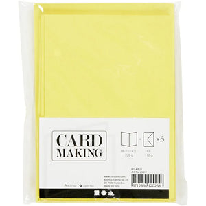Cards & Envelopes Yellow - 6 Pack