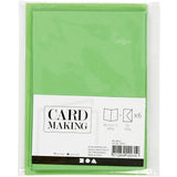 Cards & Envelopes A6 - Light Green (6 Set)