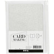 Cards & Envelopes A6 - Silver Glitter (4 Set)