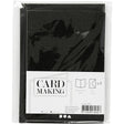 Cards & Envelopes A6 - Black Glitter (4 Set)