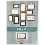Frames, sheet 26.2x18.5 cm, 16 mixed sheets, metal