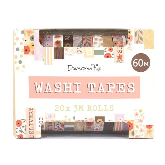 Dovecraft Washi Tape Box 20 Rolls - Pastel