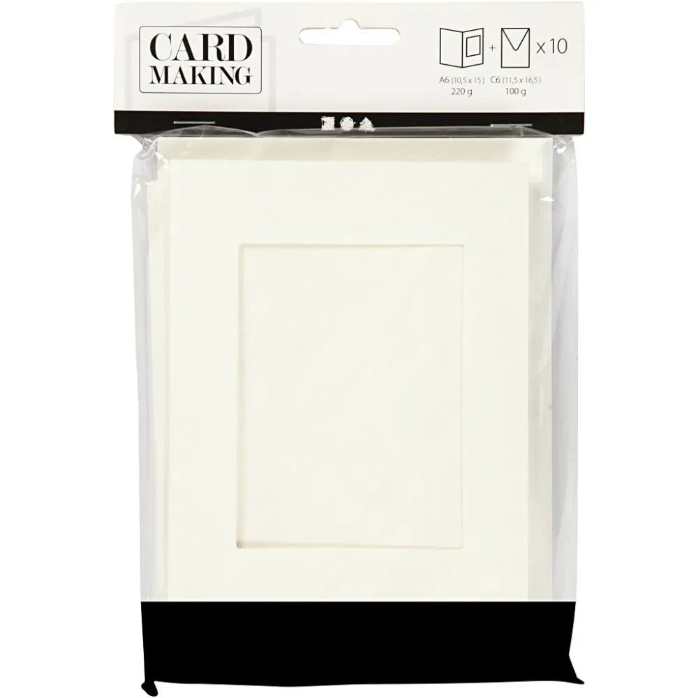 Card Making Passepartout Card 0.5x15cm 220g - Off White
