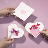 Heart-Shaped Cards - Off-white (10 Pack)