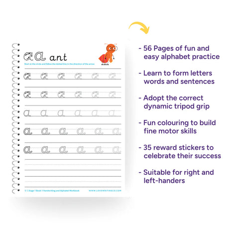 Handwriting & Alphabet Practice Book 1: Ages 3-5