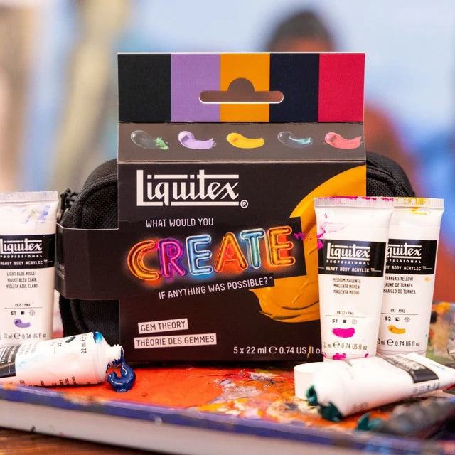 Liquitex What Would You Create Set: Heavy Body Acrylic Gem Theory