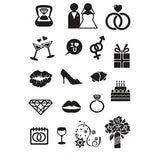 Wedding Clear Stamps sheet 11x15.5 cm